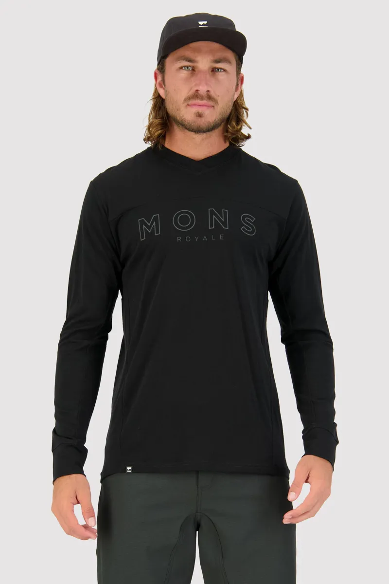 Mons Royale Redwood Enduro VLS LS Jersey Black-2